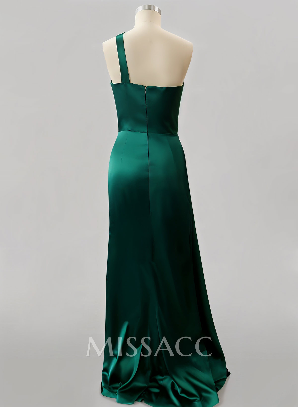 Sheath/Column One-Shoulder Sleeveless Silk Like Satin Evening Dresses Sheath/Column One-Shoulder Sleeveless Silk Like Satin Evening Dresses