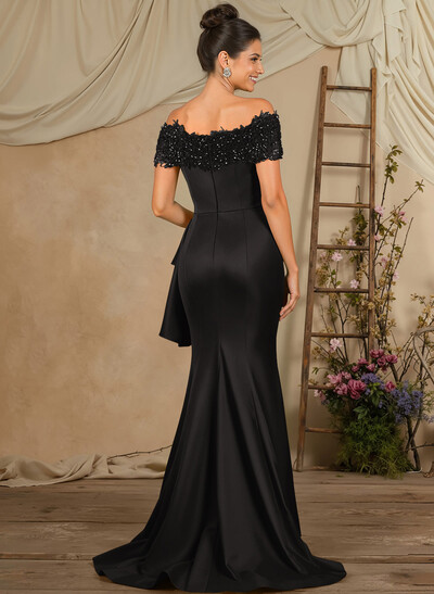 Trumpet/Mermaid Lace/Silk Like Satin Mother Of The Bride Dresses With Ruffle