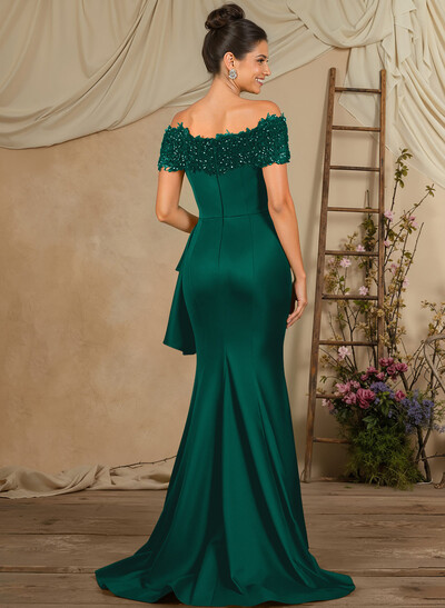 Trumpet/Mermaid Lace/Silk Like Satin Mother Of The Bride Dresses With Ruffle