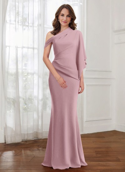 Trumpet/Mermaid One-Shoulder Elastic Satin Mother Of The Bride Dresses