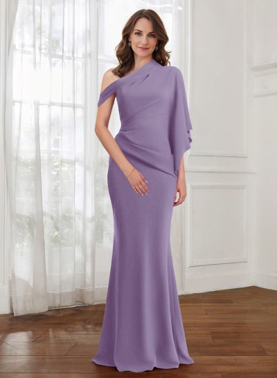 Trumpet/Mermaid One-Shoulder Elastic Satin Mother Of The Bride Dresses