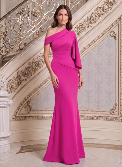 Trumpet/Mermaid One-Shoulder Elastic Satin Mother Of The Bride Dresses
