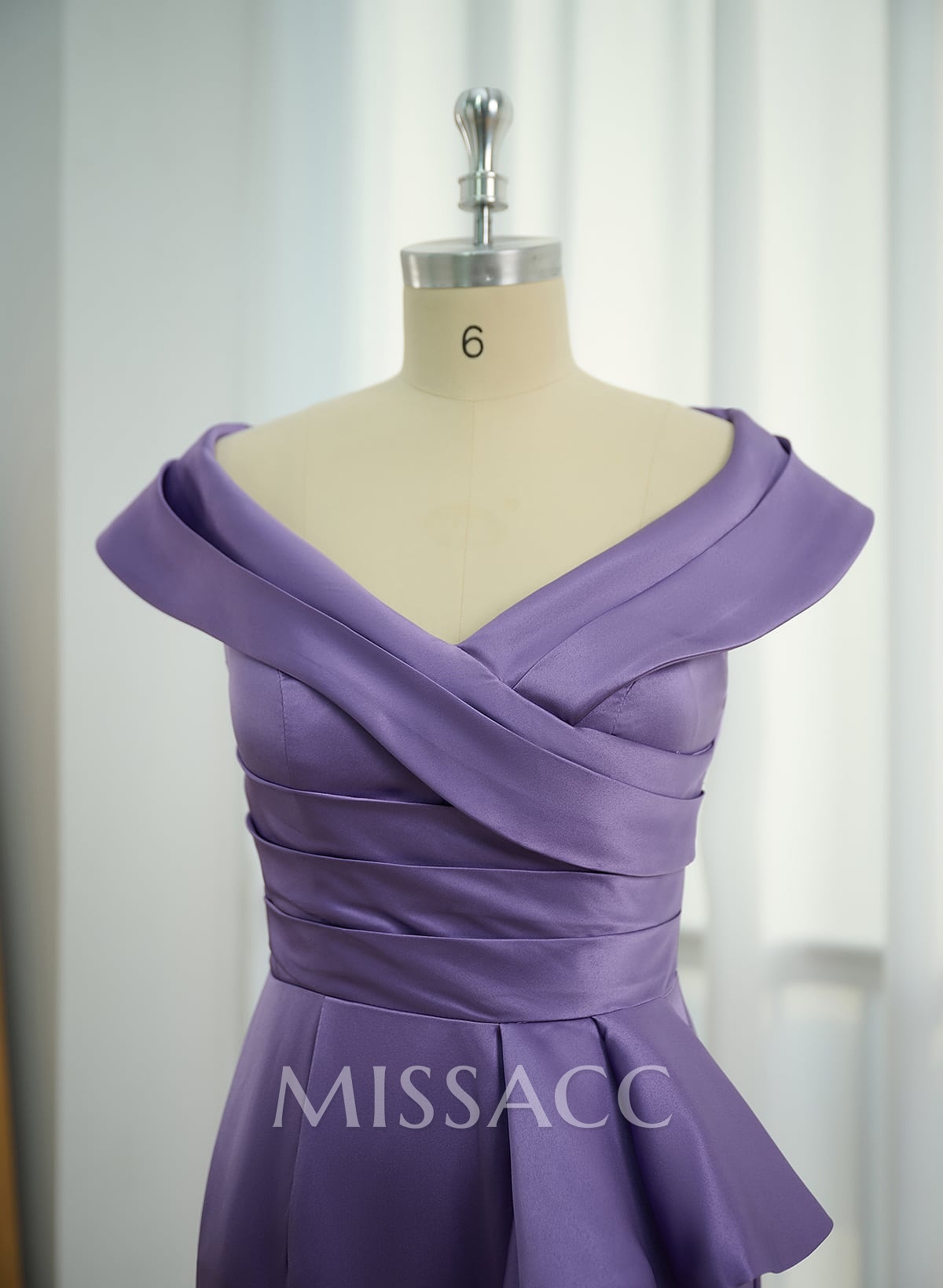 Cap Shoulder Sheath/Column Cascading Ruffles Mother Of The Bride Dresses