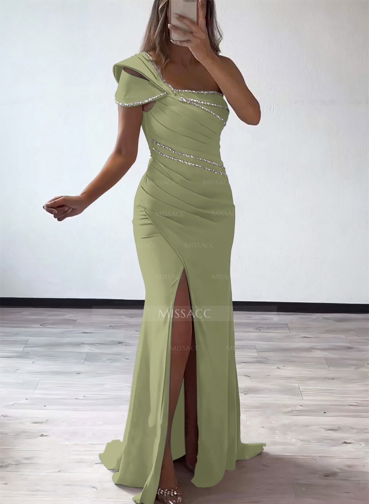 ワンピース BAU by Bride And You NIAMH Frill collar semi mermaid long dr ワンピース BAU by Bride And You NIAMH Frill collar semi