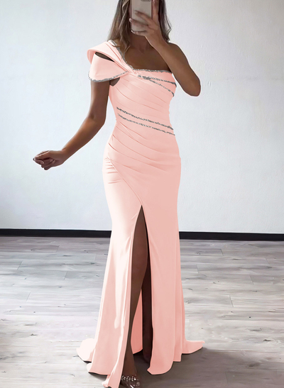 One-Shoulder Sequined Trumpet/Mermaid Mother Of The Bride Dresses