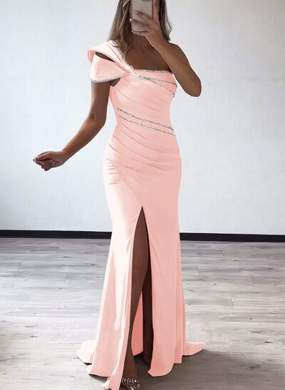 One-Shoulder Sequined Trumpet/Mermaid Mother Of The Bride Dresses