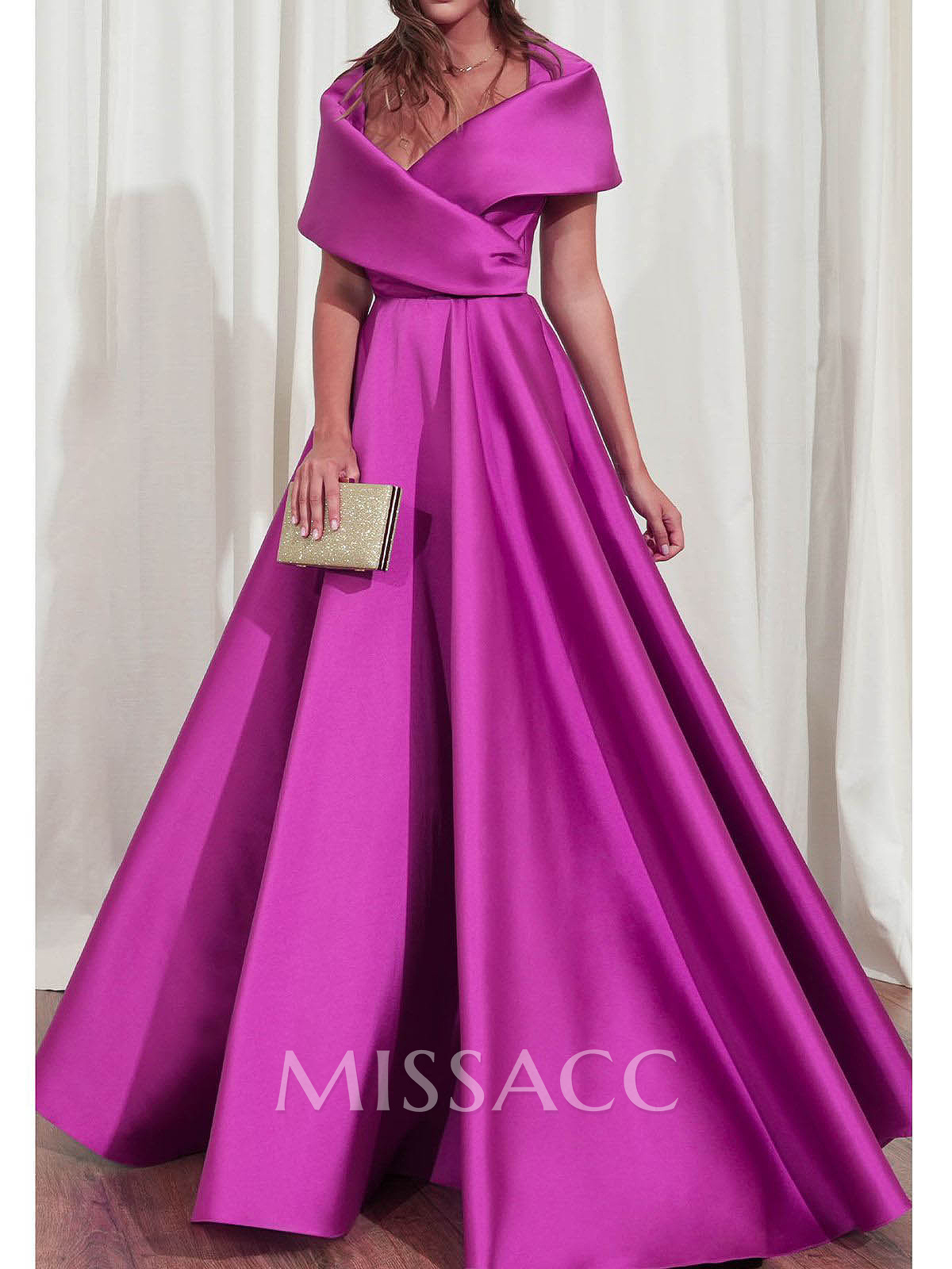 A-Line V-Neck Sleeveless Floor-Length Satin Mother Of The Bride Dresses A-Line V-Neck Sleeveless Floor-Length Satin Mother Of The Bride Dresses