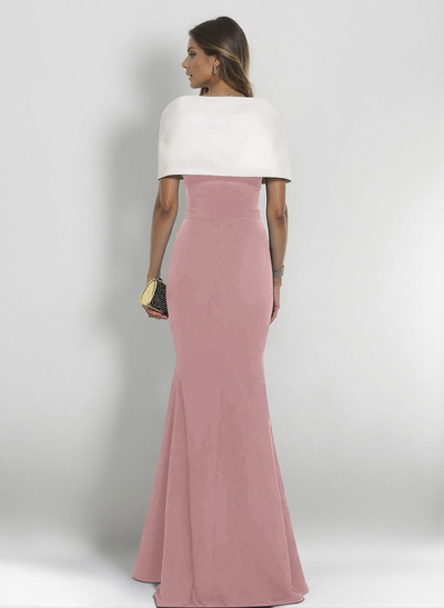Elegant Wrap Trumpet/Mermaid Elastic Satin Mother Of The Bride Dresses