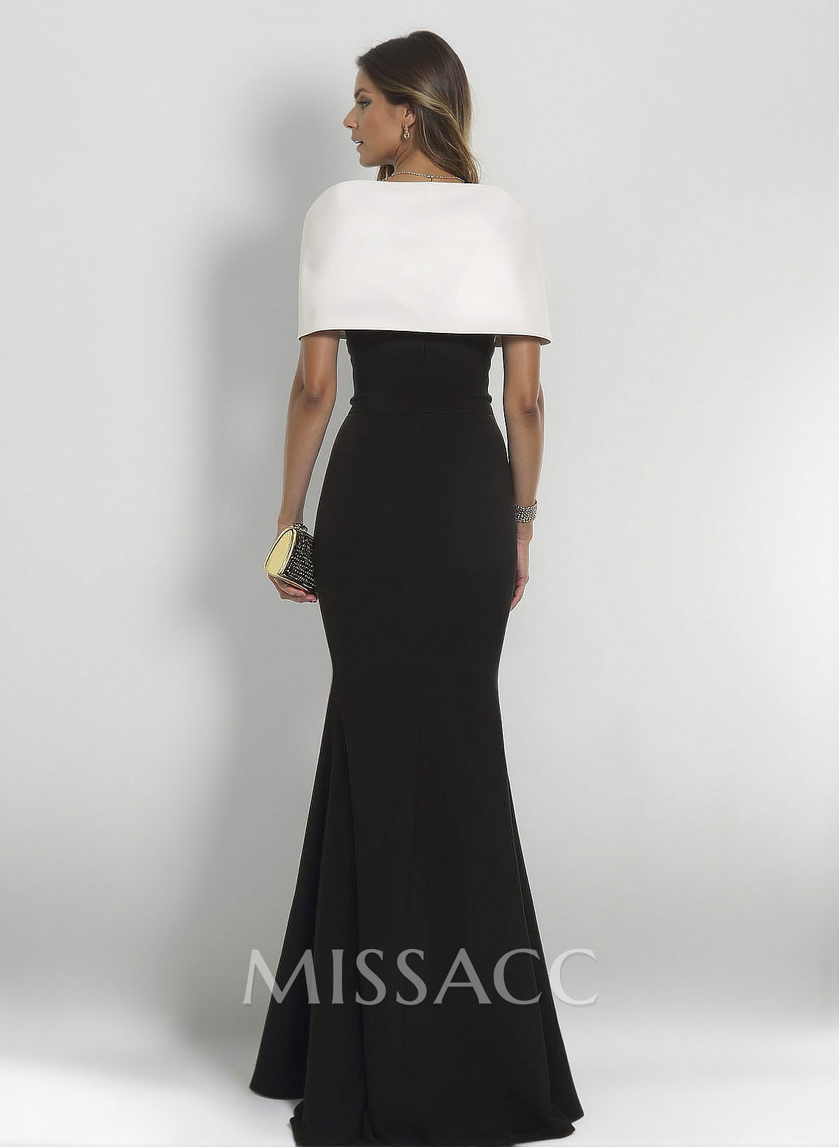 Elegant Wrap Trumpet/Mermaid Elastic Satin Mother Of The Bride Dresses