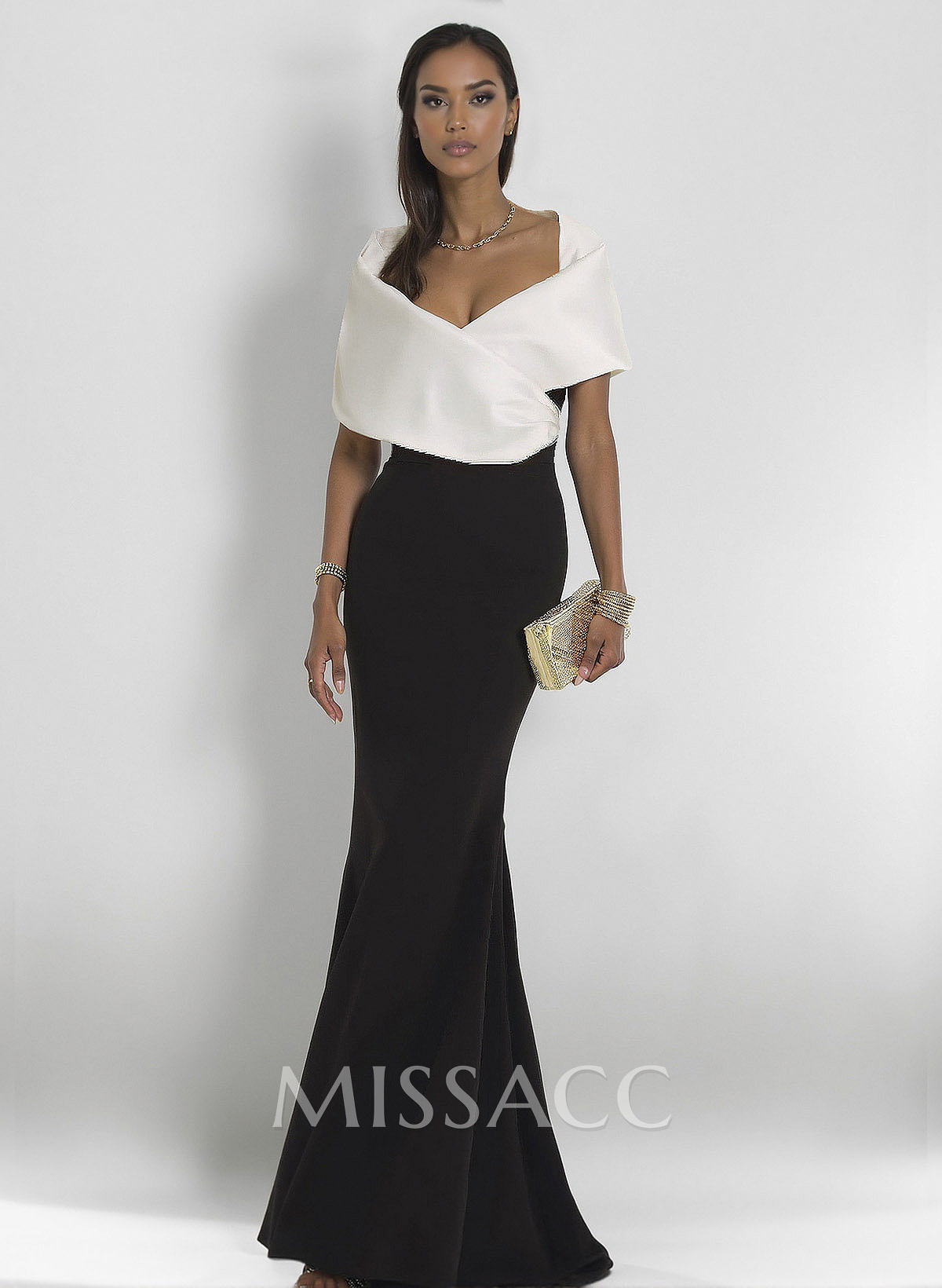 Elegant Wrap Trumpet/Mermaid Elastic Satin Mother Of The Bride Dresses