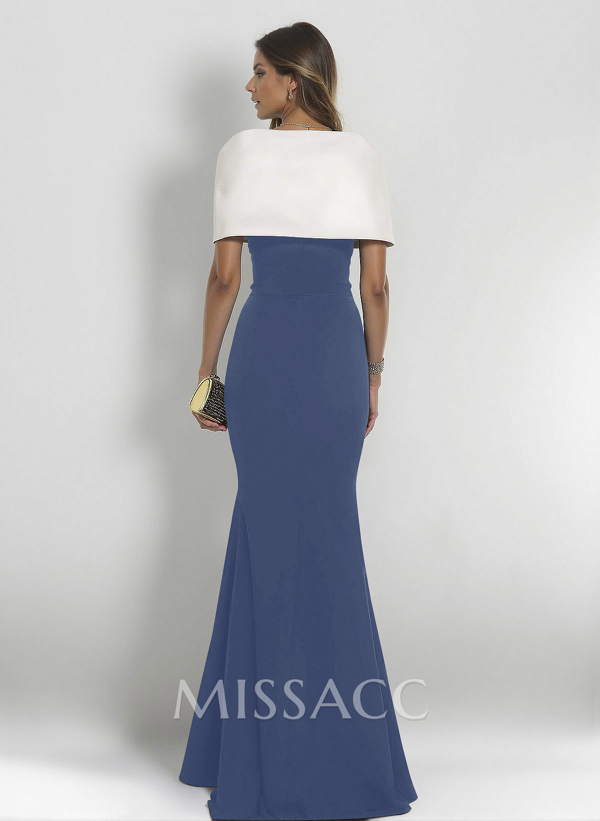 Elegant Wrap Trumpet/Mermaid Elastic Satin Mother Of The Bride Dresses