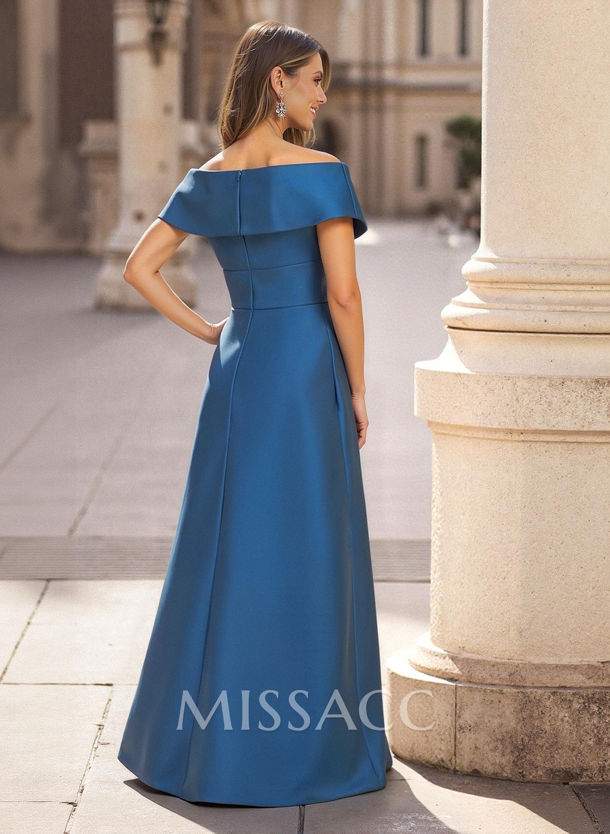 Cap Shoulder A-Line Satin Mother Of The Bride Dresses With Pockets Cap Shoulder A-Line Satin Mother Of The Bride Dresses With Pockets