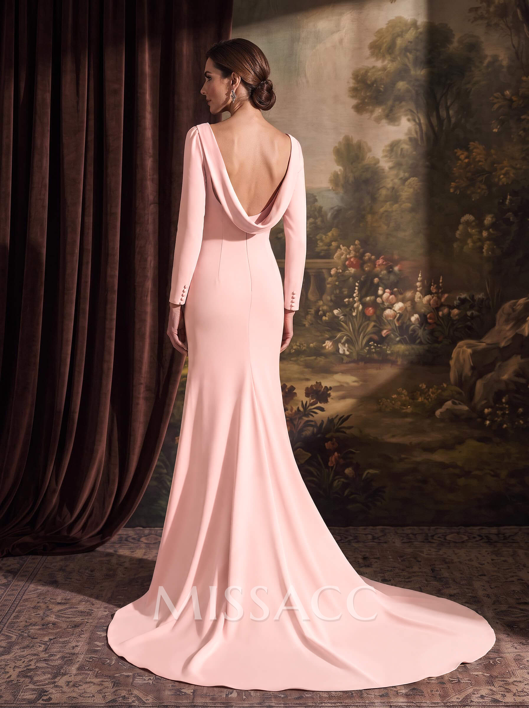 Trumpet/Mermaid Scoop Neck Elastic Satin Mother Of The Bride Dresses Trumpet/Mermaid Scoop Neck Elastic Satin Mother Of The Bride Dresses