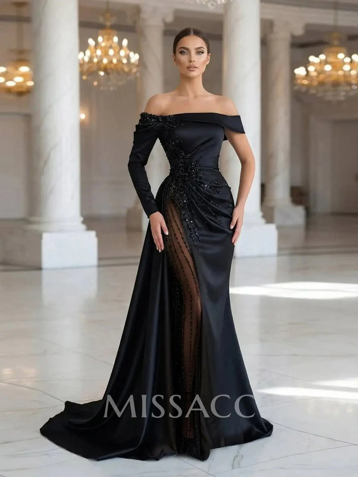 drop waist prom dress Ava Presley 42261 Sweetheart Strapless 2026 A bold thigh Drop-Waist Sheer Corset Pleated Mermaid