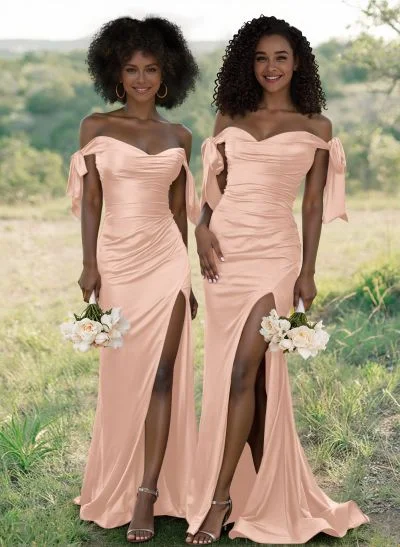 off the rack bridesmaid dresses near me 7492 Off-Shoulder Bridesmaids Dress