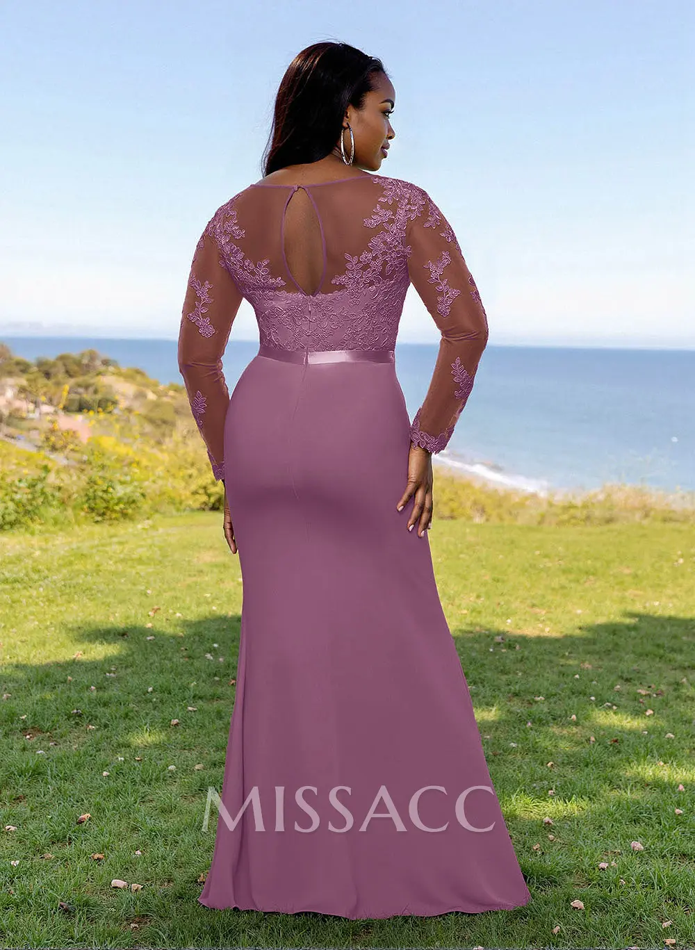 fit flare bridesmaid dresses Ever-Pretty Amber Bloom Floor Length Evening Dress with Cold Shoulder Sleeves Occasion Dress