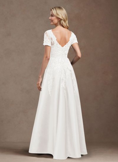 Exquisite Semi Sheer Illusion Floral Embroidered V-Neck Mother Of The Bride Dresses Exquisite Semi Sheer Illusion Floral Embroidered V-Neck Mother Of The Bride Dresses