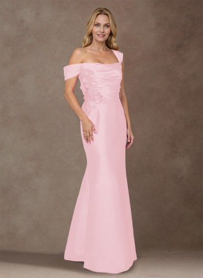 Elegant Detachable Straps Trumpet/Mermaid Mother Of The Bride Dresses With Floral Applique