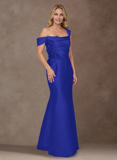 Elegant Detachable Straps Trumpet/Mermaid Mother Of The Bride Dresses With Floral Applique