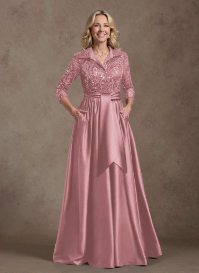 Unique A-Line V-Neck Mother Of The Bride Dresses With Pockets/Sequins