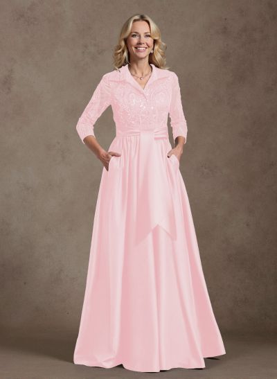 Unique A-Line V-Neck Mother Of The Bride Dresses With Pockets/Sequins