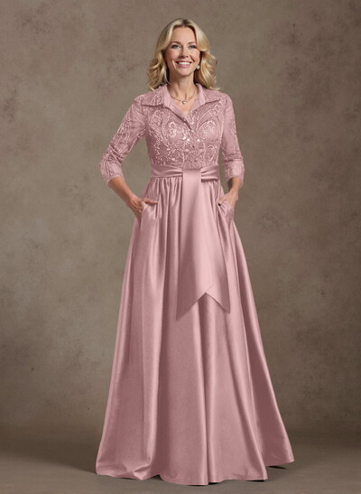 Unique A-Line V-Neck Mother Of The Bride Dresses With Pockets/Sequins