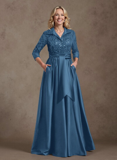 Unique A-Line V-Neck Mother Of The Bride Dresses With Pockets/Sequins