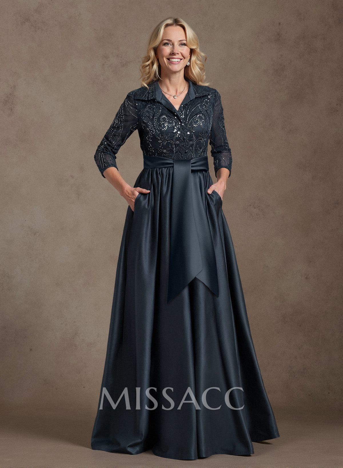Unique A-Line V-Neck Mother Of The Bride Dresses With Pockets/Sequins Unique A-Line V-Neck Mother Of The Bride Dresses With Pockets/Sequins
