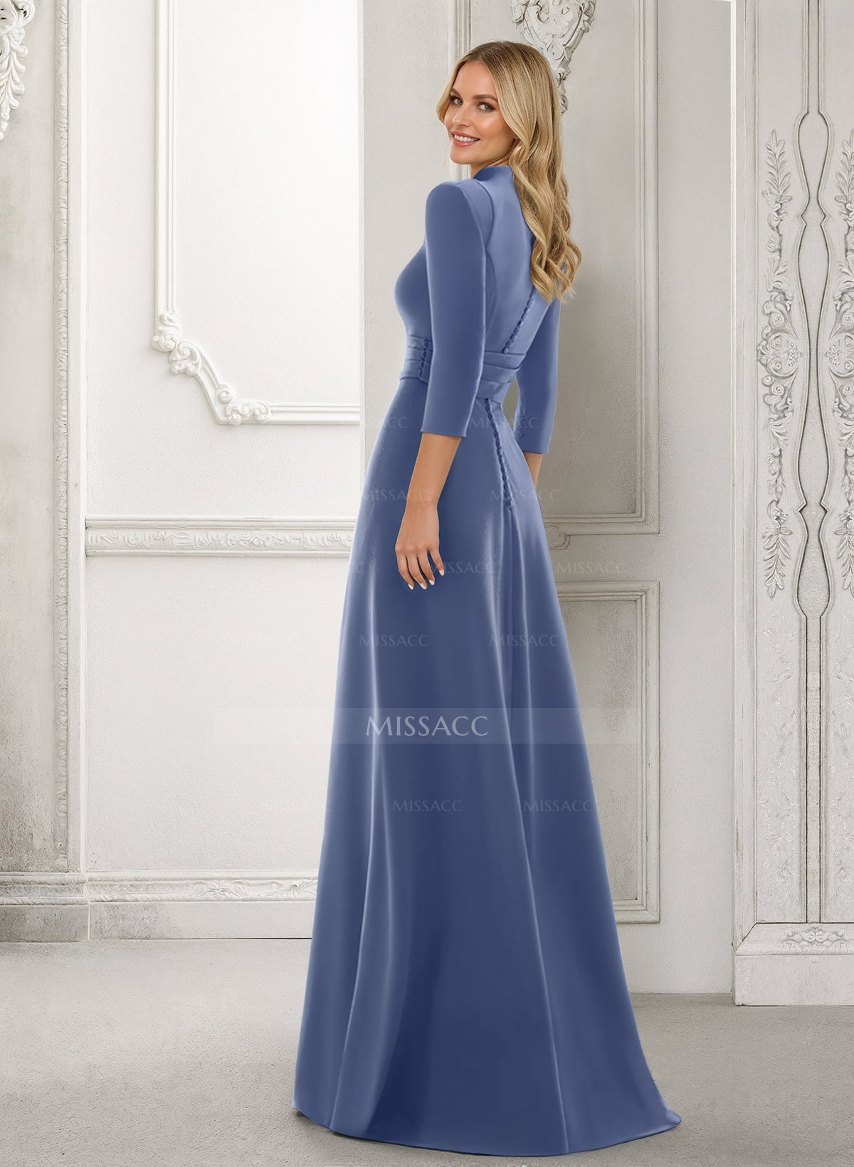 Modest Jumpsuit/Pantsuit Cowl Neck Elastic Satin Mother Of The Bride Dresses