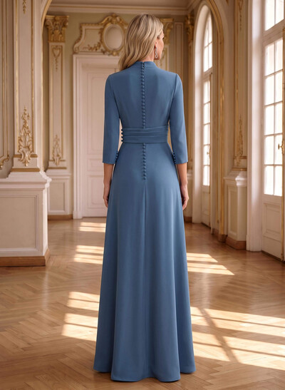 Modest Jumpsuit/Pantsuit Cowl Neck Elastic Satin Mother Of The Bride Dresses