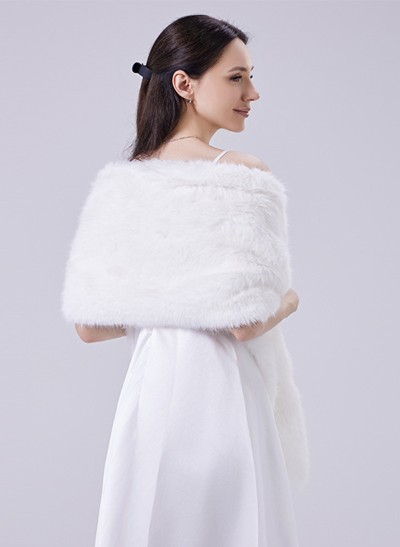 Faux Fur Special Occasion Shawl