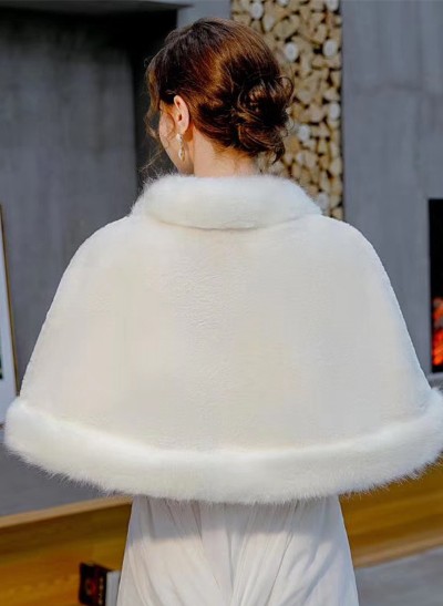 Faux Fur Bridal Wedding Cape