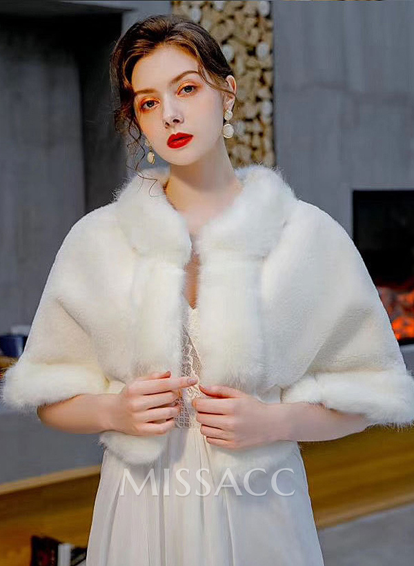 Faux Fur Bridal Wedding Cape Faux Fur Bridal Wedding Cape