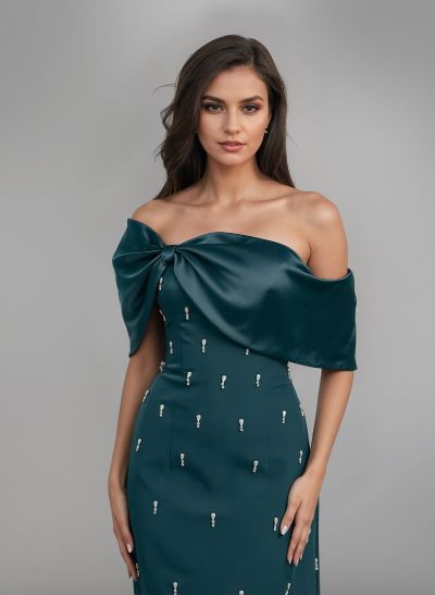 Elegant Off-The-Shoulder Evening Dresses With Bow(s)/Beading