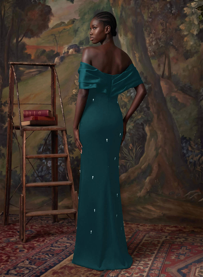 Elegant Off-The-Shoulder Evening Dresses With Bow(s)/Beading