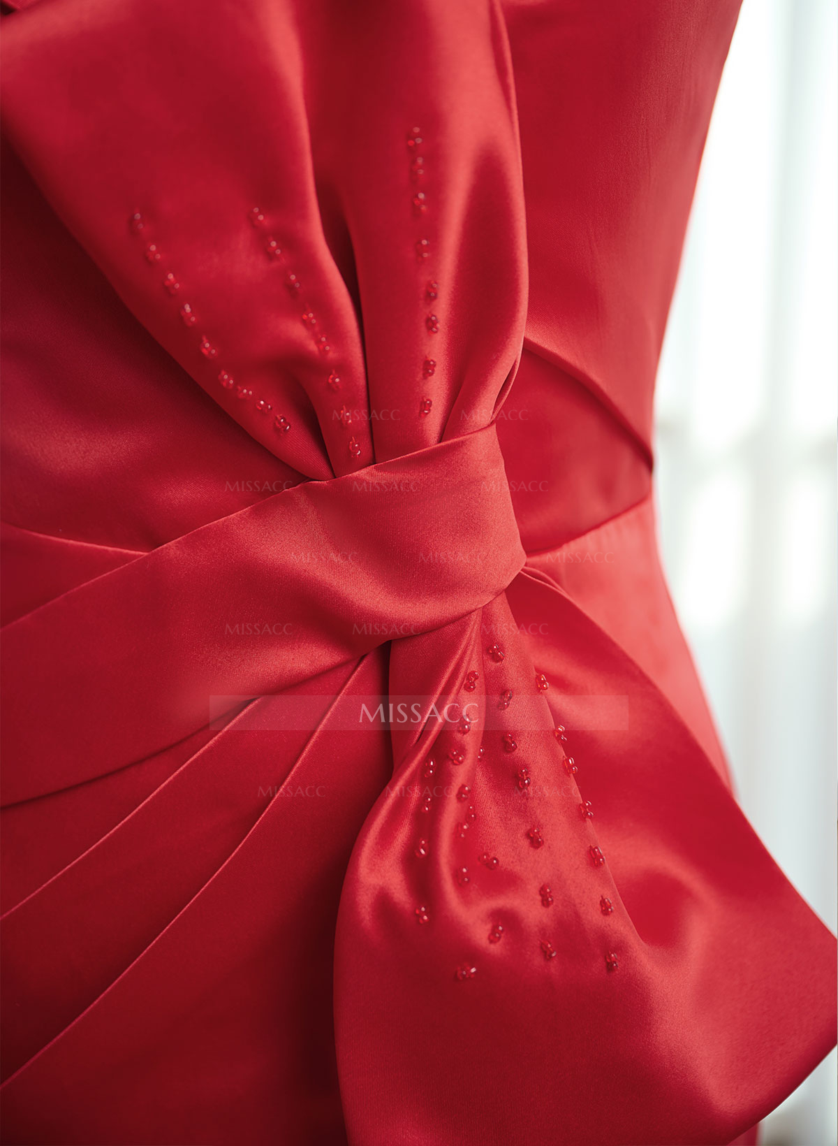 Elegant Fit And Flare Off-The-Shoulder Satin Evening Dresses With Bow(s)