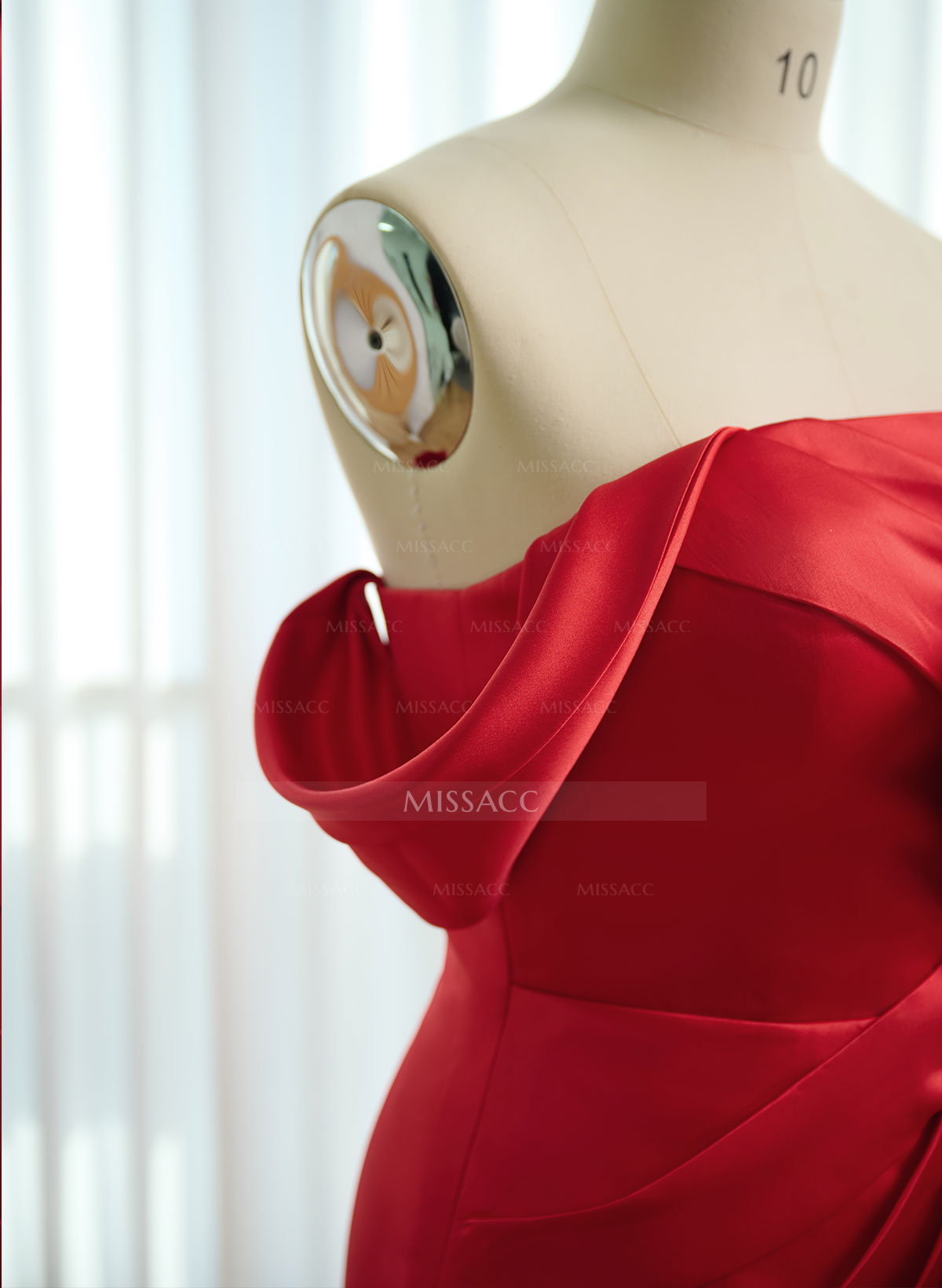 Elegant Fit And Flare Off-The-Shoulder Satin Evening Dresses With Bow(s)