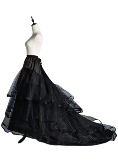 Chapel Train Slip Floor-Length 2 Tier Petticoats For Party/Wedding