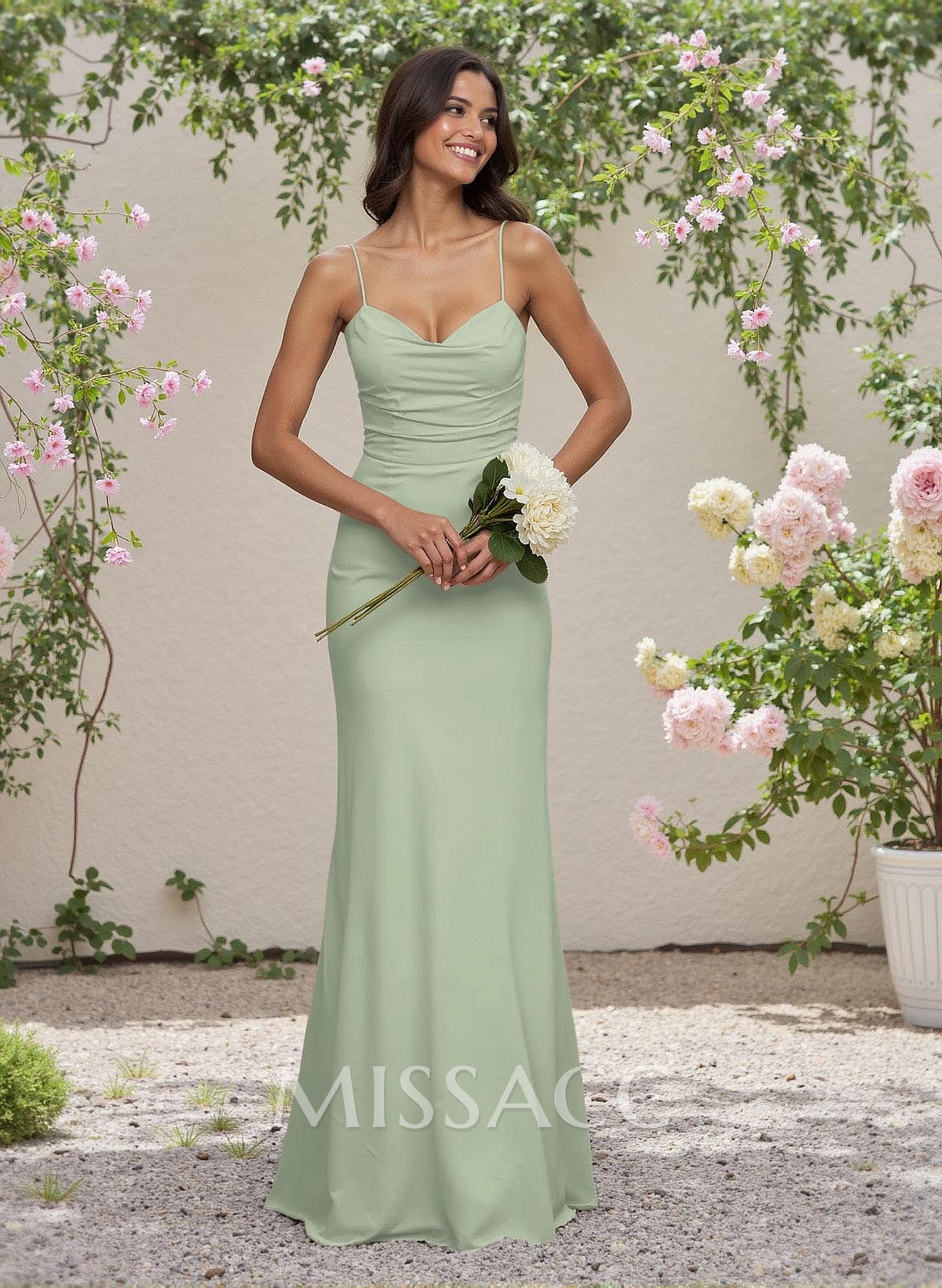 Simple Sweetheart Spaghetti Straps Floor-Length Chiffon Bridesmaid Dresses Simple Sweetheart Spaghetti Straps Floor-Length Chiffon Bridesmaid Dresses