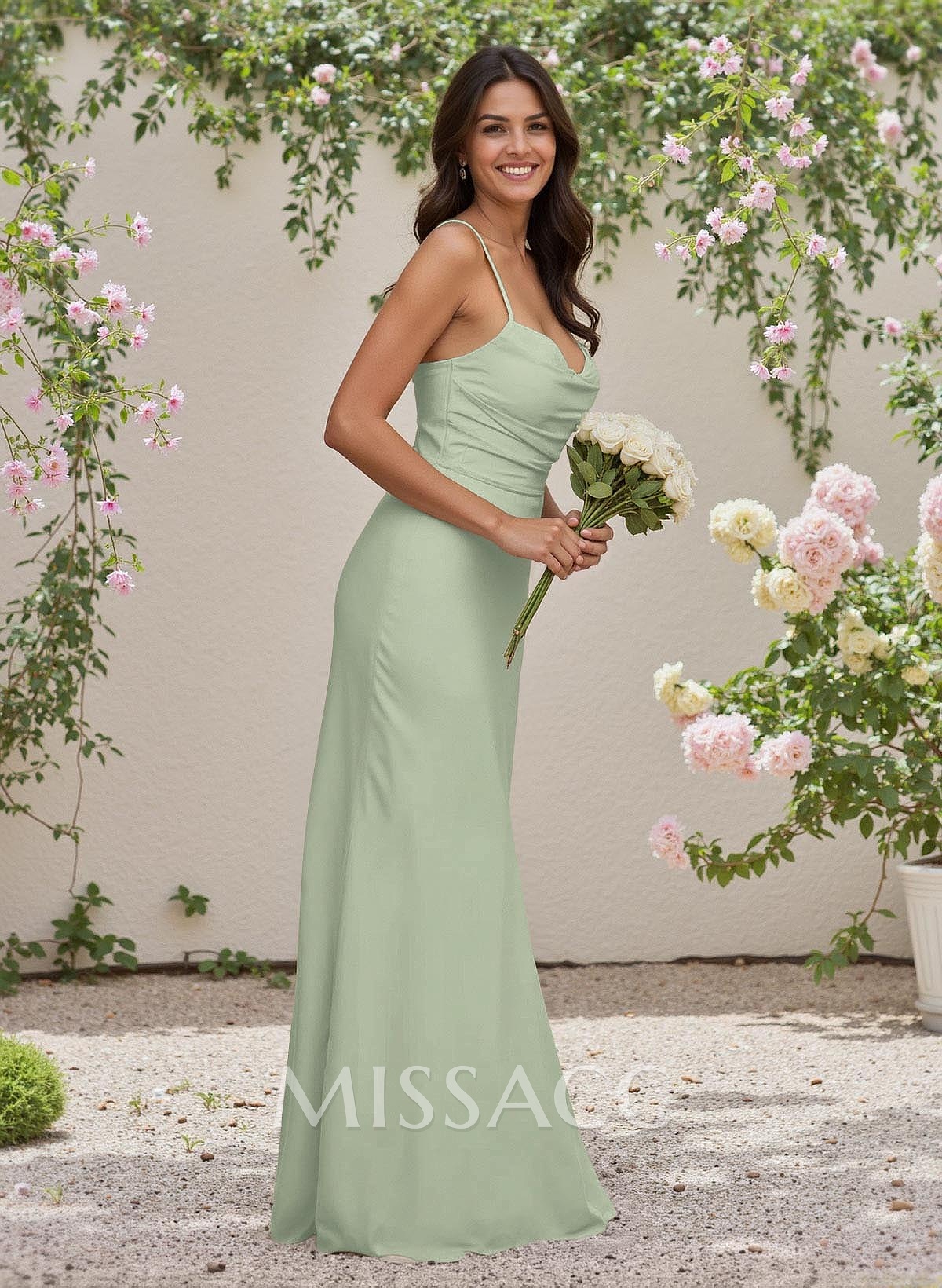Simple Sweetheart Spaghetti Straps Floor-Length Chiffon Bridesmaid Dresses Simple Sweetheart Spaghetti Straps Floor-Length Chiffon Bridesmaid Dresses