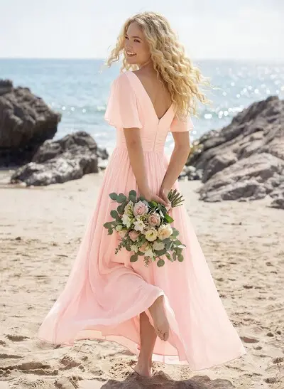 wedding dress short Custom Made Hi-Lo Mini Beach Ocean+Main | Talitha Silk Color:FlowerWH LR-LOR or rehearsal dinner