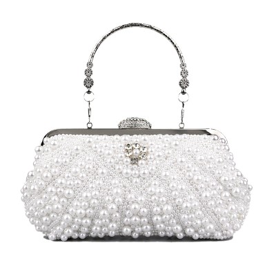 Lmitation Pearl Snap Closure Clutches & Bags For Event/Party/Wedding