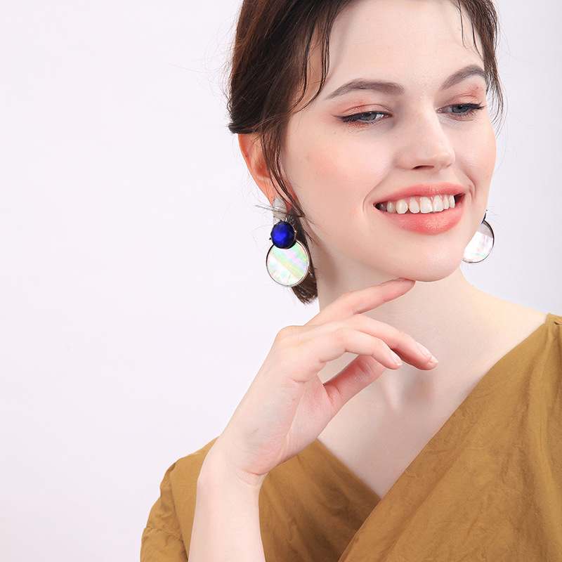 Creative Geometric Shell Earrings