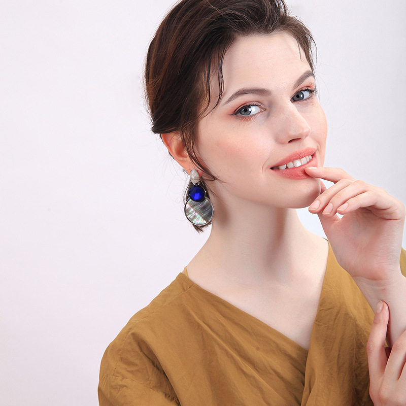 Creative Geometric Shell Earrings