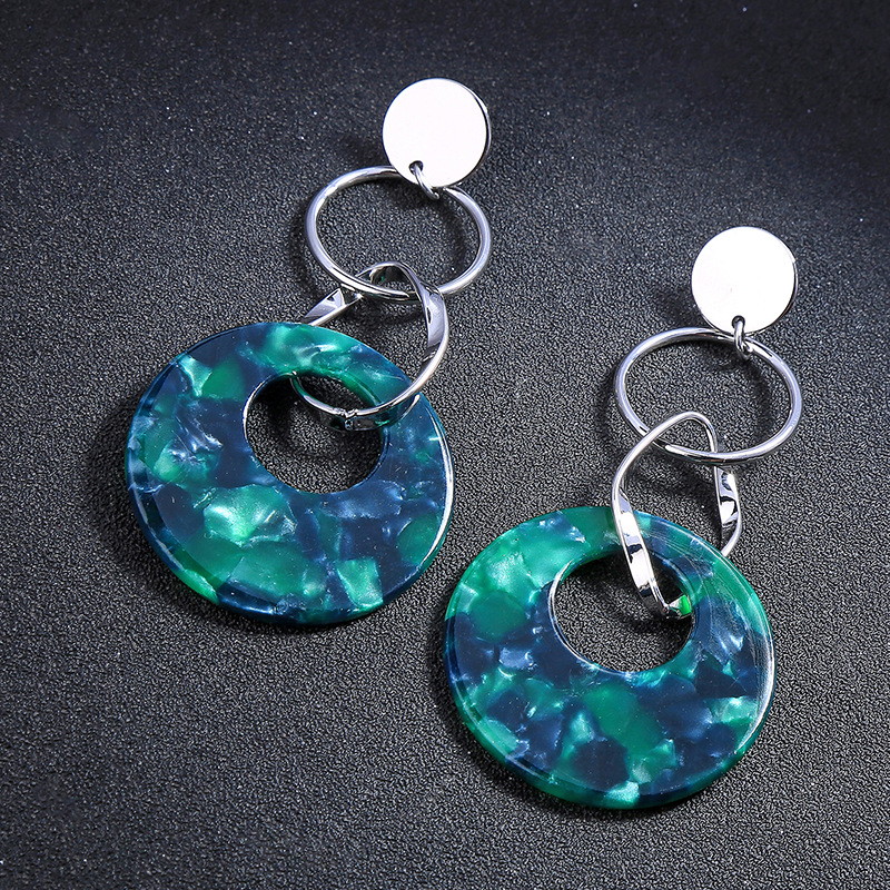 Temperament Long Geometric Acrylic Earrings