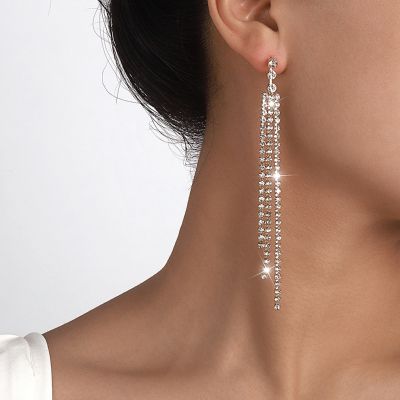 Baroque Tassel Long Earrings