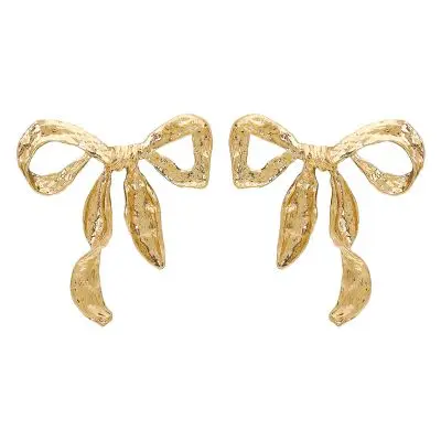 Fashion Metal Bow Earrings