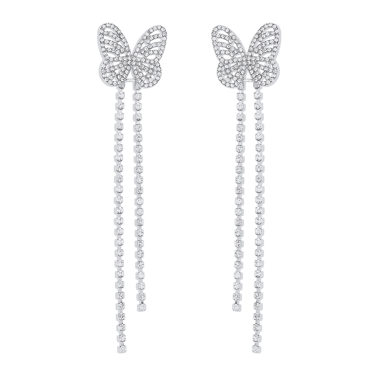 French Claw Chain Tassel Fairy Earrings