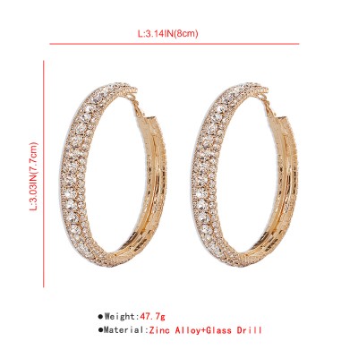 Luxury Geometric Vintage Earrings With Diamonds