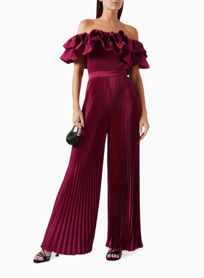 Elegant Ruffle Off-The-Shoulder Pleated Silk Like Satin Mother Of The Bride Dresses